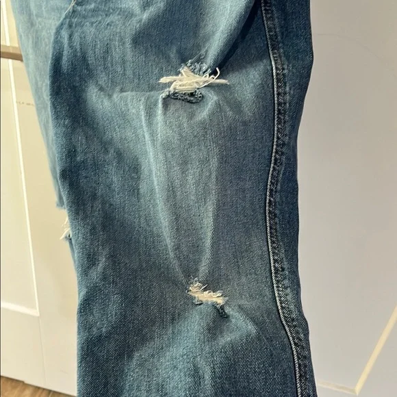 Old Navy Maternity Size 14 Stylish Blue Denim Overalls - Picture 4 of 8